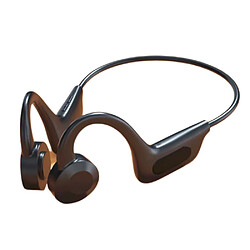 General Casque à conduction osseuse Bluetooth avec double microphone antibruit - Casque à oreille ouverte sans fil, écouteurs Ipx étanches pour la course à pied, le cyclisme, l'entraînement(noir) 