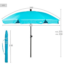 Parasol Aktive 200 x 215 x 200 cm (4 Unités) pas cher