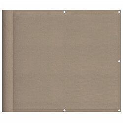 vidaXL Écran de balcon taupe 90x800 cm 100% polyester oxford