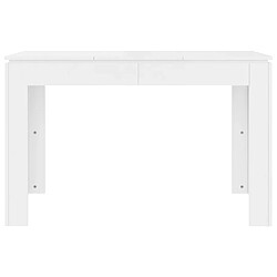 Acheter Maison Chic Table de salle à manger,Table à dîner Blanc brillant 120x60x76 cm Aggloméré -GKD12692