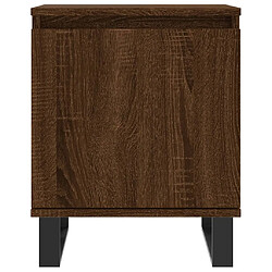 Maison Chic Tables de chevet 2pcs - Table basse Table de nuit - chêne marron 40x30x50cm bois d'ingénierie -MN87840 pas cher