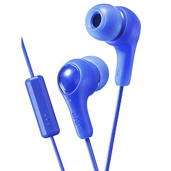 JVC GUMY PLUS : Ecouteurs intra-auriculaires avec microphone et télécommande- Bleu