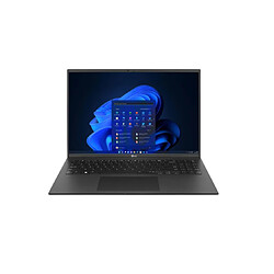 Portable LG GRAM 16Z90R-G.AP78F Intel Core i7-1360P 16GoDDR5 1ToSSD Intel Iris Xe Graphics 16" QHD+ IPS 350Nits WIN11Pro NOIR Clav rétroéclairé 