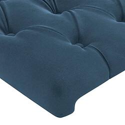 Avis vidaXL Têtes de lit 4 pcs Bleu foncé 100x7x78/88 cm Velours