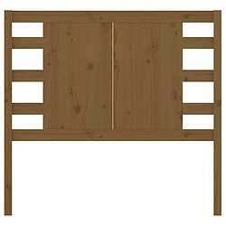 Avis Maison Chic Tête de lit scandinave pour lit adulte,Meuble de chambre Marron miel 81x4x100 cm Bois massif de pin -MN84628