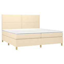 Avis Sommier à lattes,Cadre à lattes de lit et matelas et LED pour Adulte Crème 200x200cm Tissu -MN89678