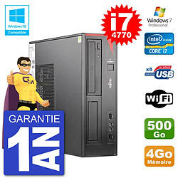 PC Fujitsu Esprimo E520 DT i7-4770 RAM 4Go Disque 500Go Graveur DVD Wifi W7 - Occasion