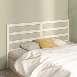 Avis Maison Chic Tête de lit scandinave pour lit adulte,Meuble de chambre Blanc 186x4x100 cm Bois massif de pin -MN63948