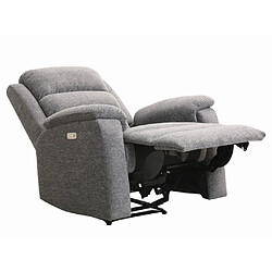 Acheter Vente-Unique Fauteuil relax électrique en tissu anthracite NEVERS