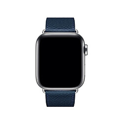 Avis Wewoo Pour Apple Watch 3/2/1 Génération Cross Band en Cuir Universel 38mm Bleu Foncé