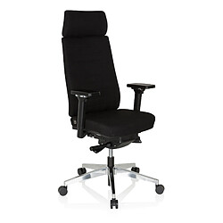 Chaise de bureau / fauteuil de bureau MOVE-TEC 3D tissu noir / noir hjh OFFICE pas cher