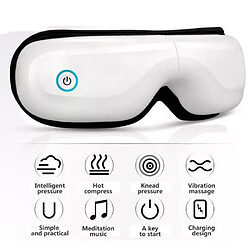 Tech Discount TD® Masseur des Yeux Appareil de Massage Oculaire avec Fonction de Chauffage Musique Compression d'Air pour Migraine Anti Cernes et 