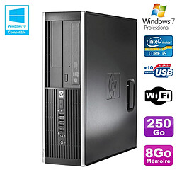 PC HP Elite 8300 SFF Core I5 3470 3.2GHz 8Go Disque 250Go Graveur USB3 Wifi W7 · Occasion 