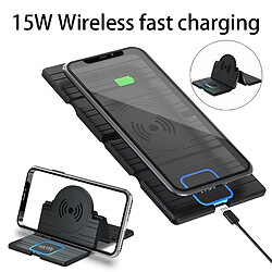 Universal Chargeur sans fil de voiture 15W Tapis de charge sans fil rapide pour 11 Pro XS Max 8 Samsung Note 9 S10 S9 S8 S7 pour Huawei Small MI | Chargeur sans fil