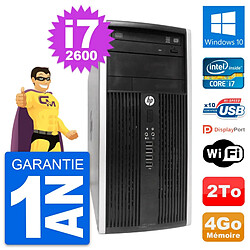 PC Tour HP Compaq Pro 6300 CMT Intel i7-2600 RAM 4Go Disque 2To Windows 10 Wifi · Occasion 