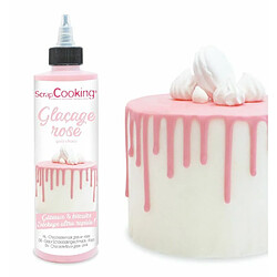 Scrapcooking Glaçage goût chocolat 130 g - rose