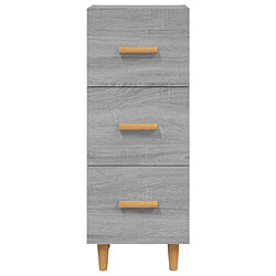 Maison Chic Buffet,Meuble de Rangement,commode pour salon,Cuisine Sonoma gris 34,5x34x90 cm Bois d'ingénierie -MN15676 pas cher