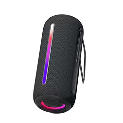 Yonis Enceinte Bluetooth Waterproof 10W RGB Extérieur Autonomie 4-6H IPX6 Enceinte Bluetooth Waterproof Puissante Autonomie 4-6h Portée 10m IPX6 Noir YONIS