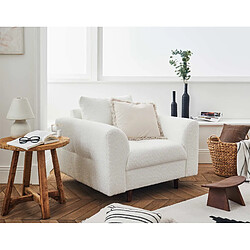 Lisa Design Rune - fauteuil - en tissu bouclette Rune - fauteuil - en tissu bouclette - Blanc