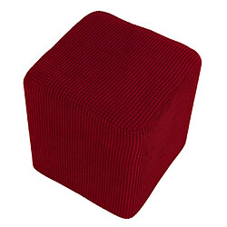 Avis Housse De Repose-pieds Housse De Repose-pieds Rectangulaire Ottoman Extensible Vin Rouge