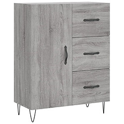 vidaXL Buffet sonoma gris 69,5x34x90 cm bois d'ingénierie