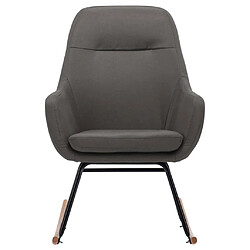 Avis Maison Chic Chaise à bascule | Fauteuil Relax, design moderne Gris foncé Tissu -GKD48022