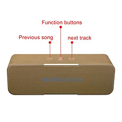 Avis Wewoo Mini enceinte Bluetooth or HOPESTAR H13 mini haut-parleur portable sans fil de lapin Bluetooth, micro intégré, soutien AUX / main appel gratuit / FM / TF