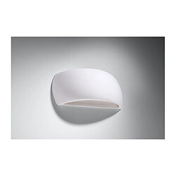 Luminaire Center Applique murale Pontius Verre,céramique blanc 1 ampoule 14cm