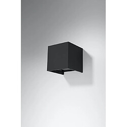 Luminaire Center Applique murale LUCA aluminum noir ampoules