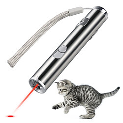 Justgreenbox Pointeur laser de formation de chat de jouets d'animal familier rechargeable d'USB avec la lampe de poche de LED - 1269671