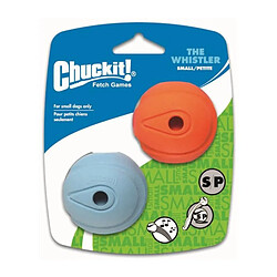 CHUCKIT! The whistler 2-PK - Balle qui siffle S en caoutchouc Ø 5cm - Pour chien 