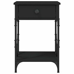 Maison Chic Table de chevet | Table de nuit noir 40x42x60 cm bois d’ingénierie -GKD25209 pas cher