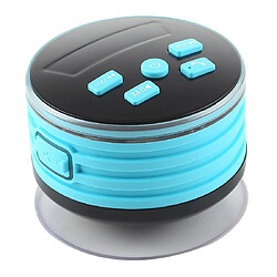 Yonis Enceinte Bluetooth Waterproof IPX7 Haut-Parleur Portable FM Radio Son Haute Fidélité LED Lumineusee Avec Ventouse