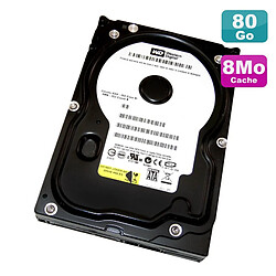 Disque Dur 80Go SATA 3.5" Western Digital Caviar WD800JD-00LSA0 7200RPM 8Mo · Occasion 