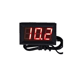 Wewoo Thermomètre 50 ~ 110C LED Compteur de température Détecteur Capteur Sonde 12V Testeur numérique (Rouge)