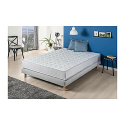 DEKO DREAM Ensemble matelas ferme + sommier 160 x 200 x 19 cm - Ressorts - 5 zones 