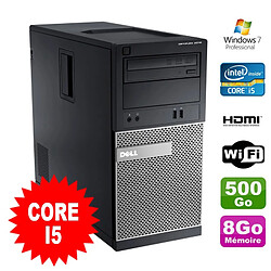 PC Tour DELL Optiplex 3010 MT Intel I5-2400 Graveur 8Go 500Go HDMI Wifi W7 · Occasion 