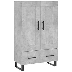 Maison Chic Buffet,Meuble de Rangement,commode pour salon,Cuisine gris béton 69,5x31x115 cm bois d'ingénierie -MN87139