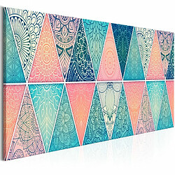 Paris Prix Tableau Imprimé Oriental Triangles Narrow 40 x 120 cm