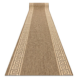 RUGSX TAPIS DE COULOIR SIZAL FLOORLUX modèle 20014 café mais 70 cm 70x780 cm