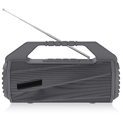 Yonis Enceinte Bluetooth Portable 10W Anti-Choc Etanche Support Appels Mains-Libres FM Enceinte Bluetooth Portable Étanche 10W Avec Radio FM Appels Mains-Libres et Support Carte TF Gris YONIS