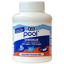 colle spéciale piscine - geb gebsoblue - bidon de 250 ml - avec pinceau