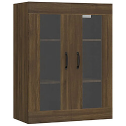 Maison Chic Armoire murale suspendue,Meuble de Rangement pour salon,cuisine Chêne marron 69,5x34x90 cm -MN94836