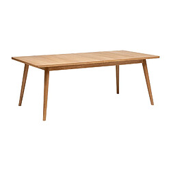 Atmosphera, Createur D'Interieur Table à manger extensible Digha en bois pour 8 à 10 personnes - Beige