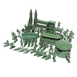 56 pièces soldat en plastique 5cm armée figures playset pour le modèle de scène de sable de l'armée