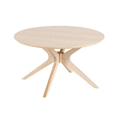 Inside 75 Table basse design scandinave TIM coloris chêne clair 80 x 45 cm 