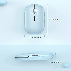 Avis Universal YH-Bluetooth Mouse - souris sans fil à double mode (Bluetooth 4.0 + USB) - Bébé bleu