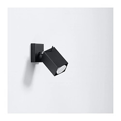 Luminaire Center Applique murale MERIDA acier noir 1 ampoule