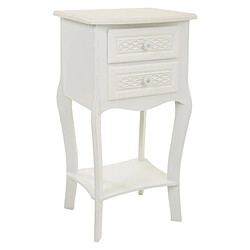 Table de Nuit Alexandra House Living Blanc Crème 31 x 71 x 38 cm 