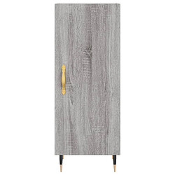 Acheter vidaXL Buffet haut Sonoma gris 34,5x34x180 cm Bois d'ingénierie